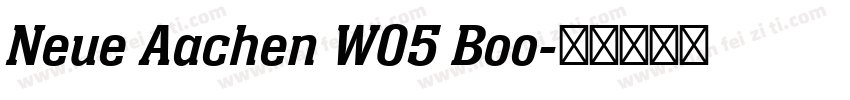 Neue Aachen W05 Boo字体转换